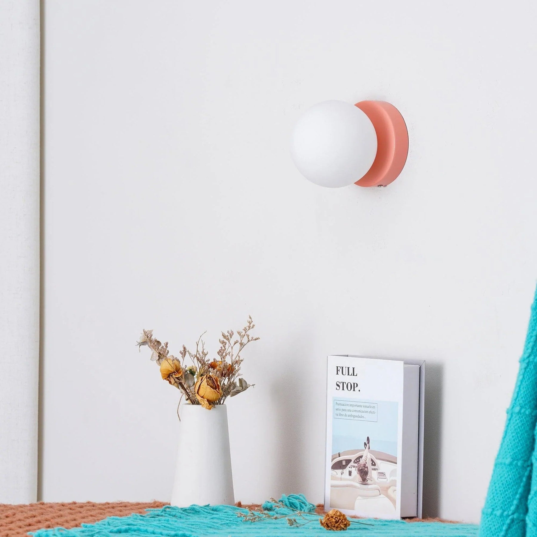 Modern Glass Wall Light With Warm LED Glow — Halden Lighting