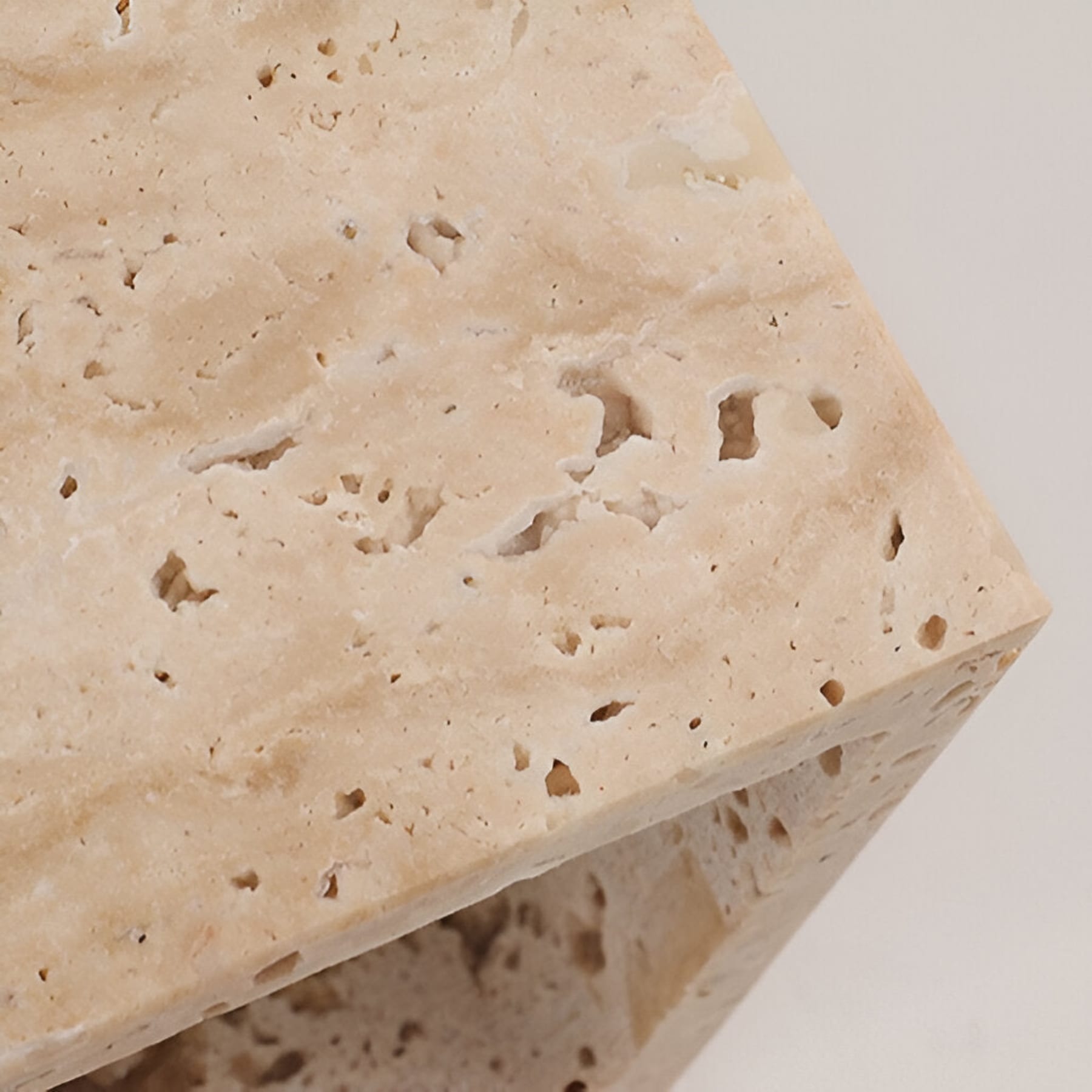 Modern Travertine Stone Wall Light With Warm LED Glow — Halden Lighting