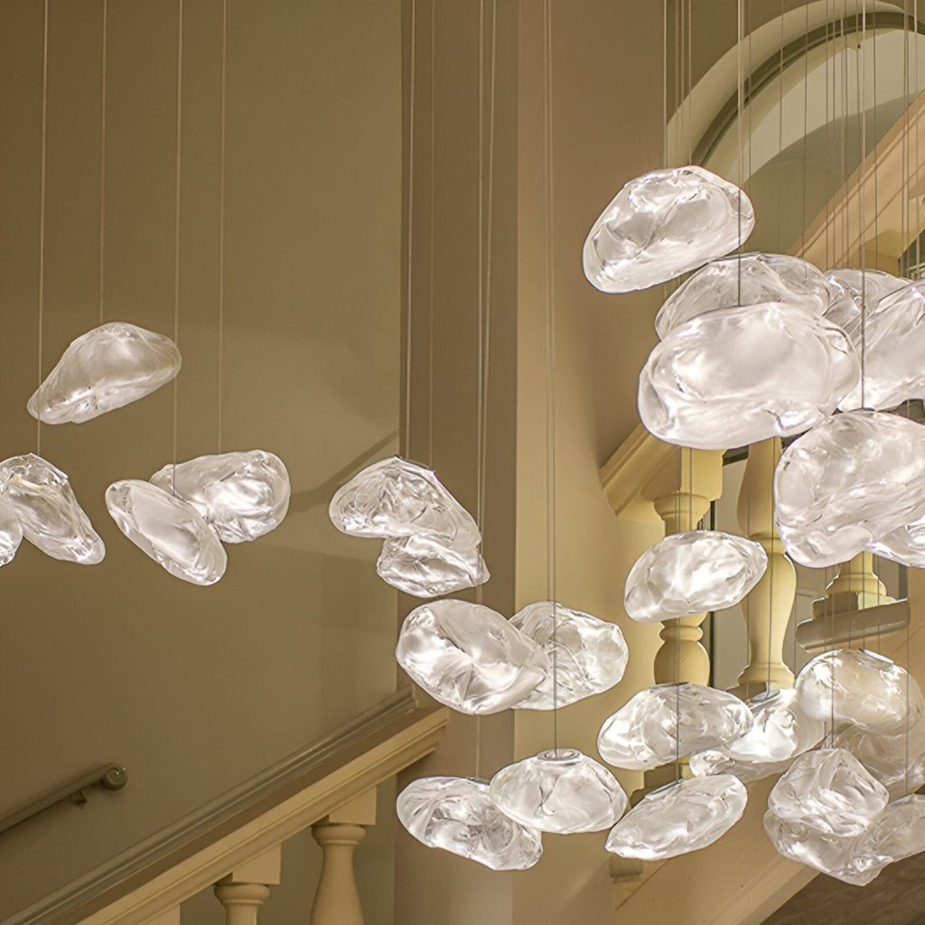 Modern Glass Pendant Light With Warm LED Glow — Halden Lighting