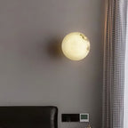 Marble Modern Wall Light With Warm LED Glow in Ø15 x 15 cm (Ø5.9" x 5.9") — Halden Lighting