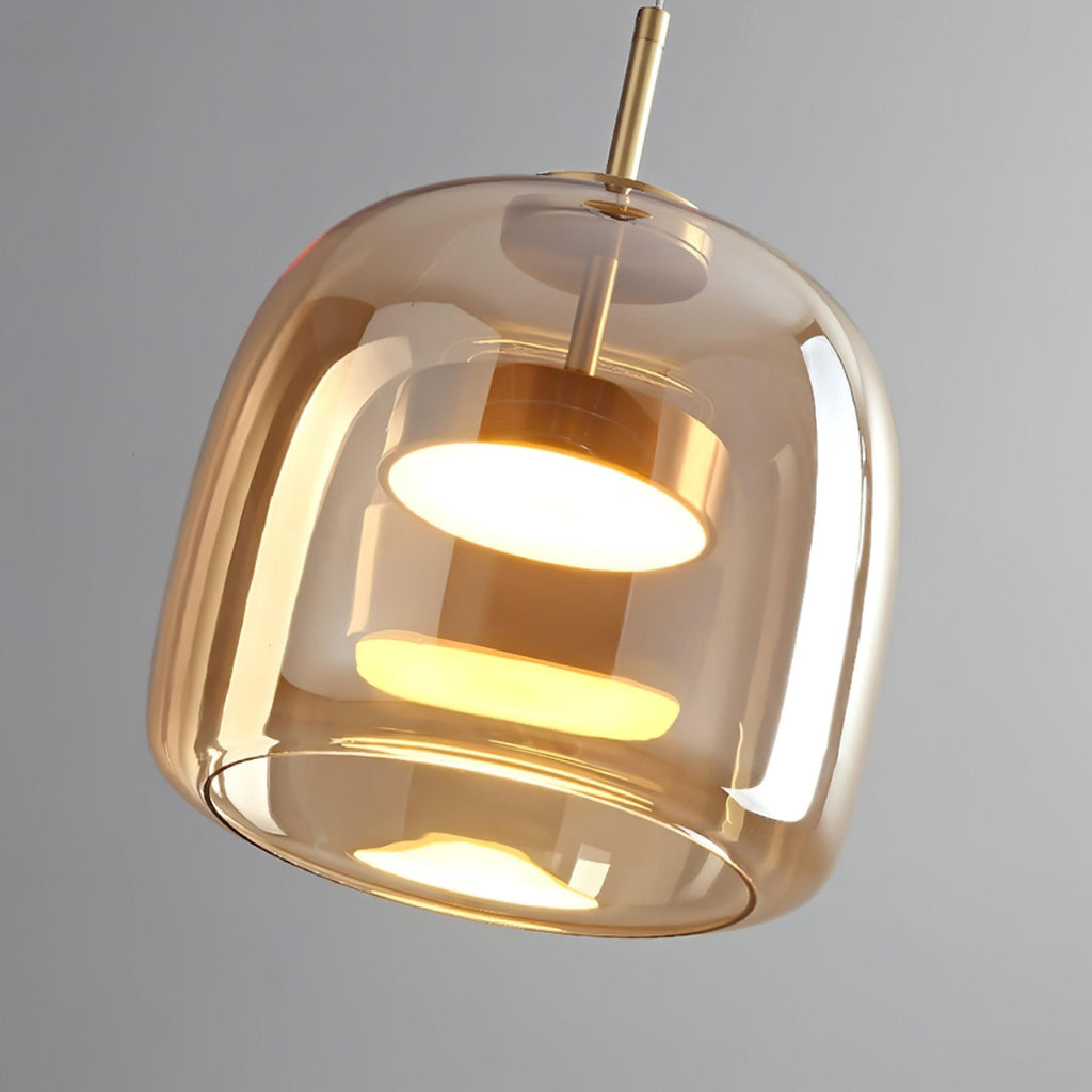 Modern Glass Pendant Light With USB Rechargeable Battery — Halden Lighting