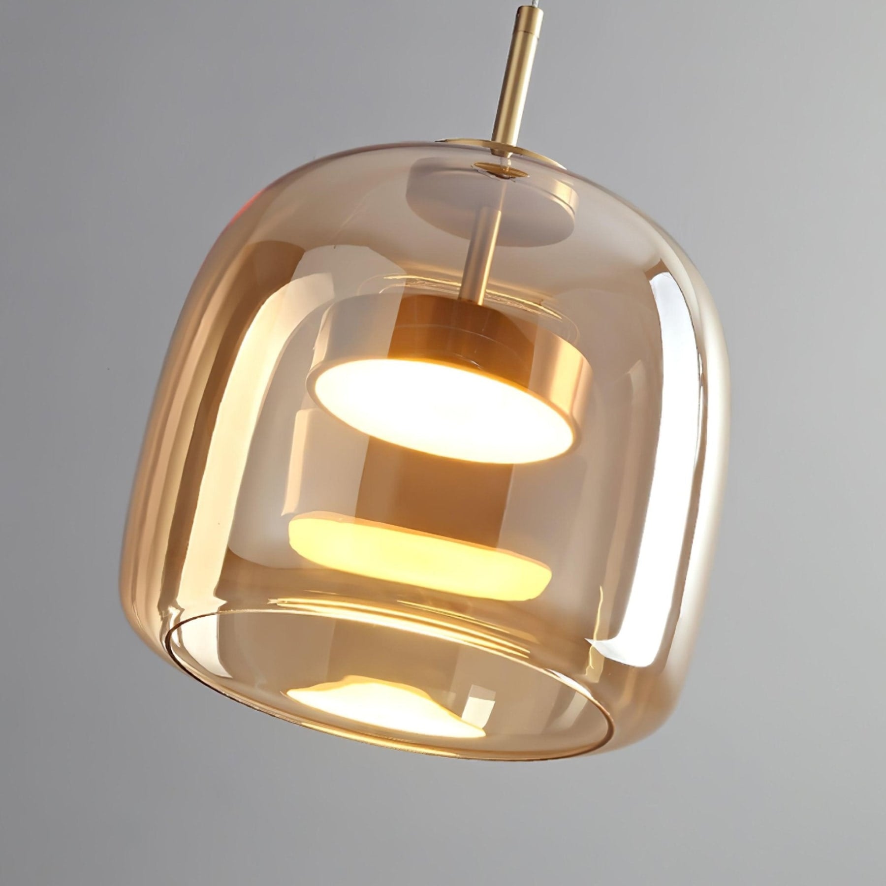 Modern Glass Pendant Light With USB Rechargeable Battery — Halden Lighting
