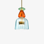 Modern Glass Pendant Light With Warm LED Glow in E: 19 × 71 cm (7.5" × 28") — Halden Lighting