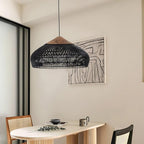 Bohemian Rattan Pendant Light With Warm LED Glow for Dining Room — Halden Lighting