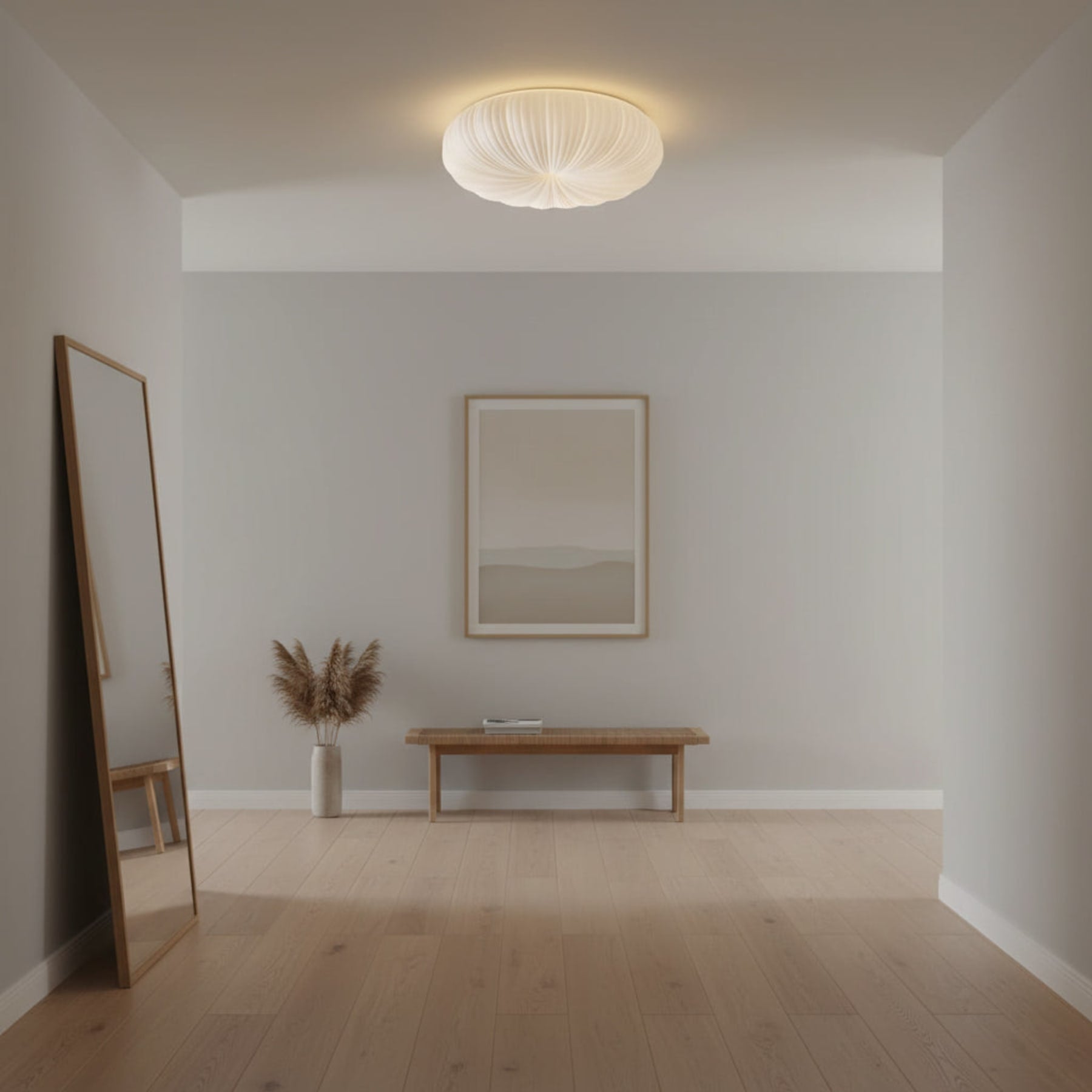 Modern Round Flush Mount Ceiling Light for Living Room — Halden Lighting