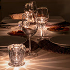 Modern Crystal Table Lamp With Warm LED Glow for Living Room — Halden Lighting