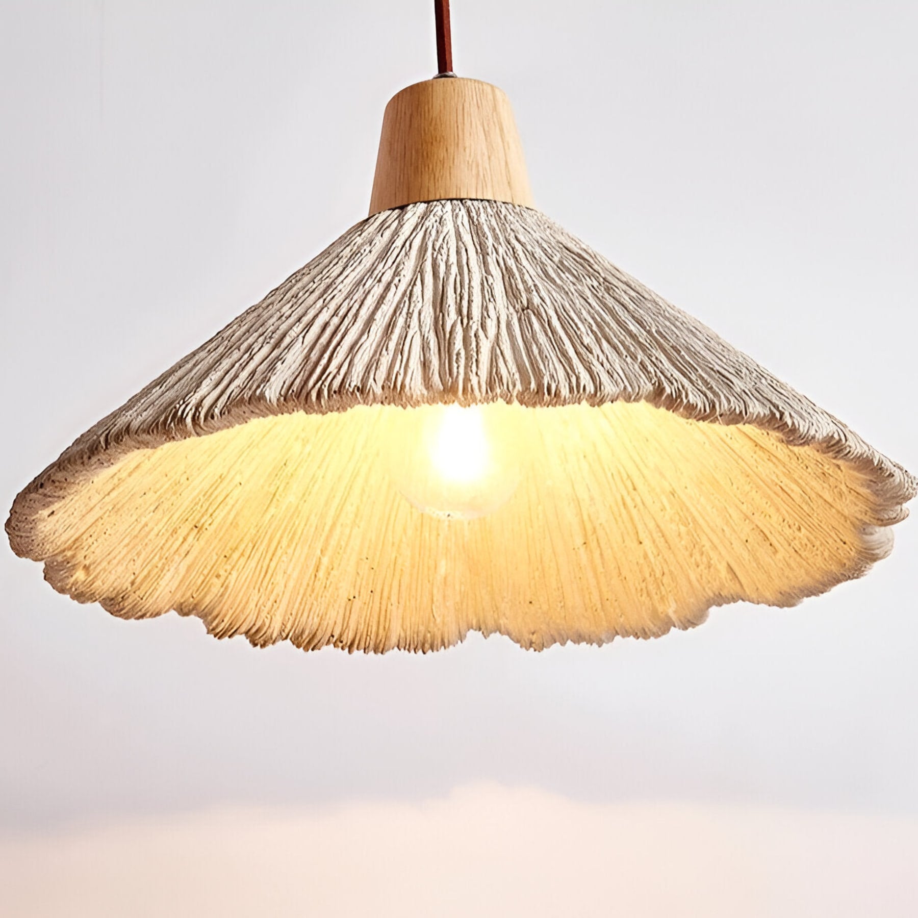 Modern Concrete Pendant Light With Warm LED Glow — Halden Lighting