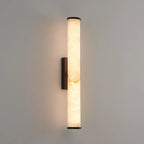 Modern Marble and Copper Wall Light With Warm LED Glow — Halden Lighting