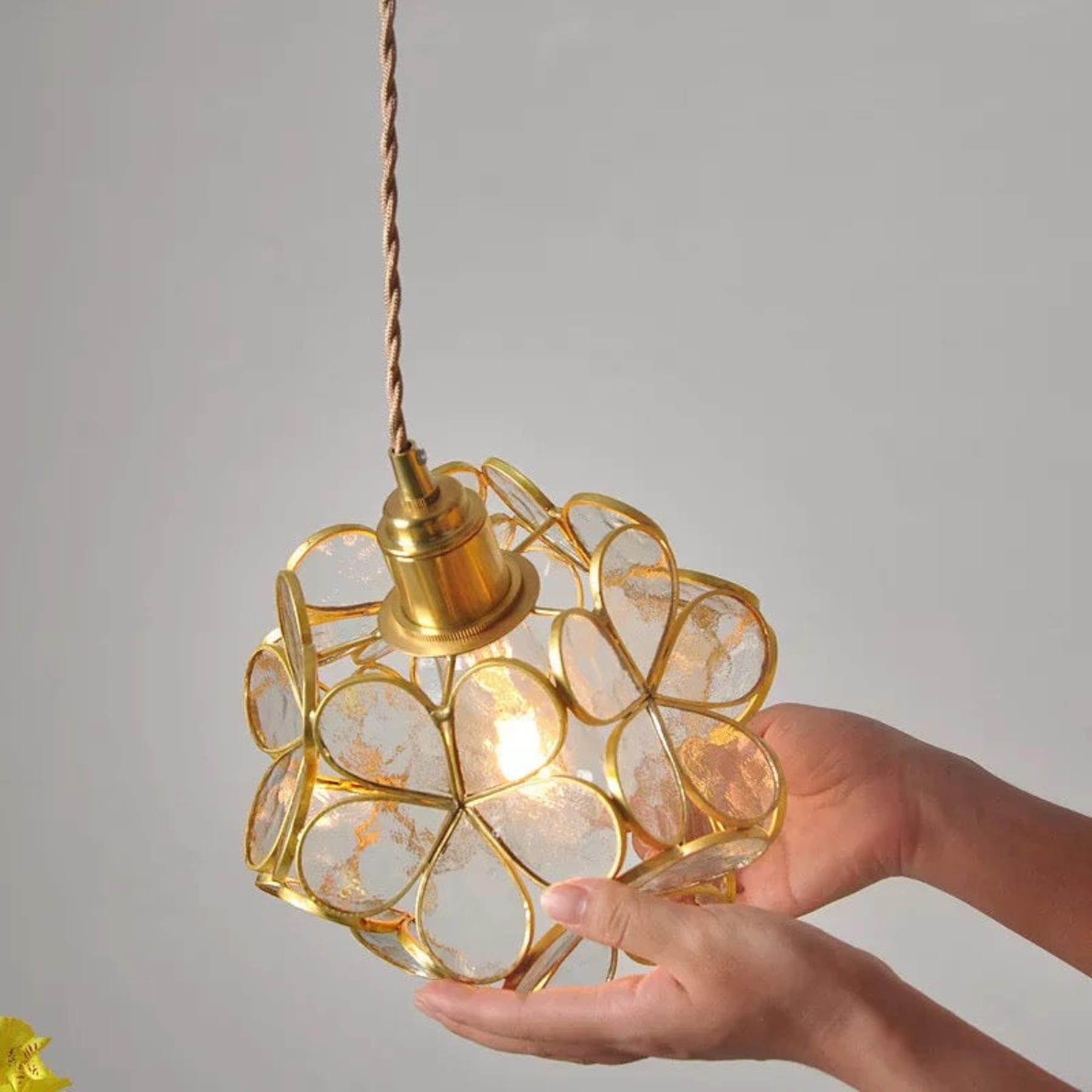 Modern Glass Pendant Light With Warm LED Glow — Halden Lighting