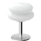 Retro Glass Table Lamp With USB Plug-In Power for Living Room in White — Halden Lighting
