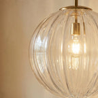 Modern Glass Pendant Light With Warm LED Glow — Halden Lighting