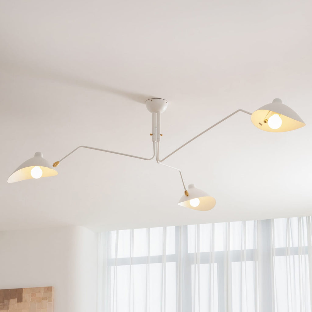 Modern Linear Metal Ceiling Light for Living Room — Halden Lighting