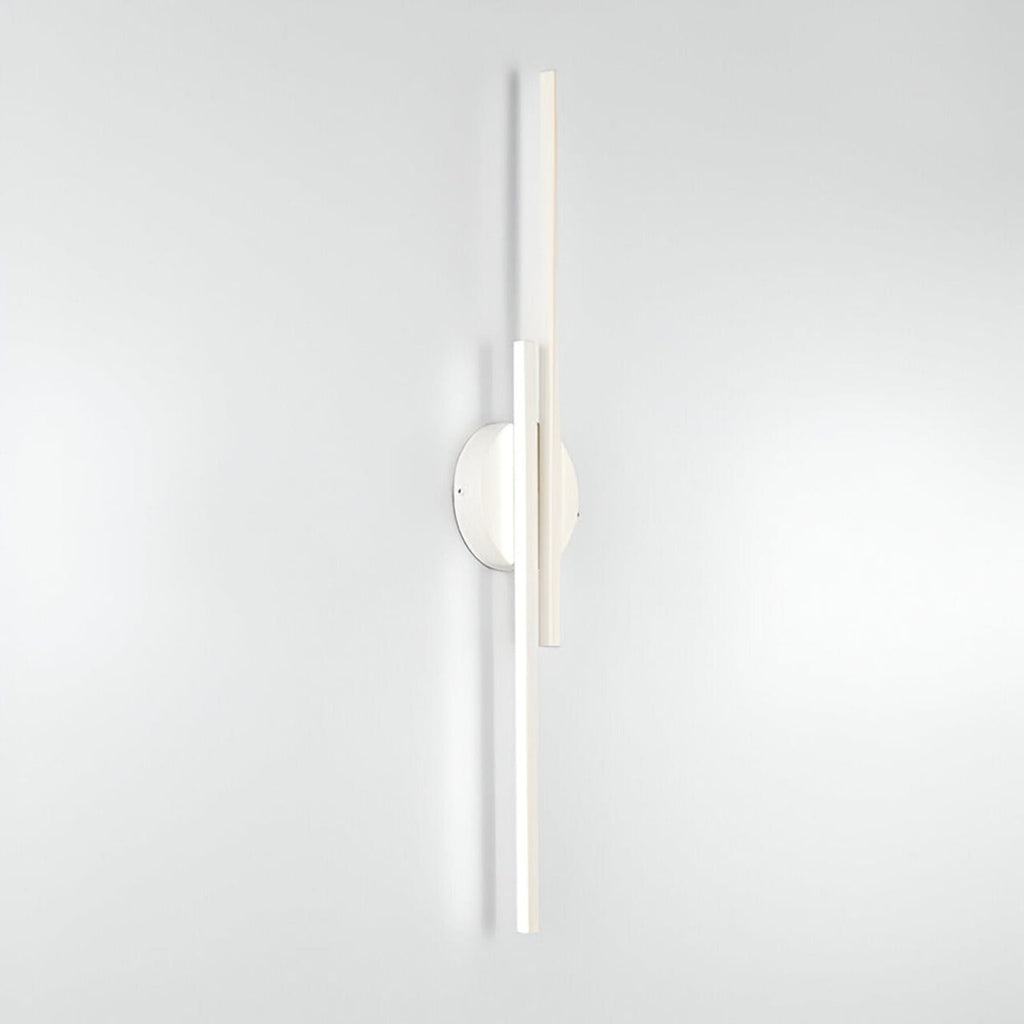 Modern Metal Wall Light for Bedroom and Living Room in White — Halden Lighting
