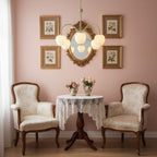Retro Metal And Glass Chandelier With Included Bulbs For Living Room — Halden Lighting