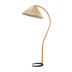 Scandinavian Wood Floor Lamp With Warm LED Glow for Living Room — Halden Lighting