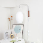 Retro Silk and Walnut Wall Light With Warm LED Glow — Halden Lighting