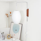 Retro Silk and Walnut Wall Light With Warm LED Glow — Halden Lighting