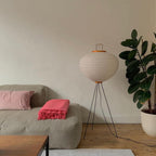 Modern Rice Paper Floor Lamp for Living Room and Bedroom — Halden Lighting