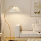 Scandinavian Wood Floor Lamp With Warm LED Glow for Living Room — Halden Lighting
