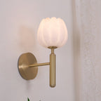 Modern Metal Wall Light With Integrated LED for Living Room — Halden Lighting