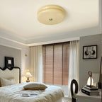 Retro Glass Flush Mount Ceiling Light For Living Room — Halden Lighting