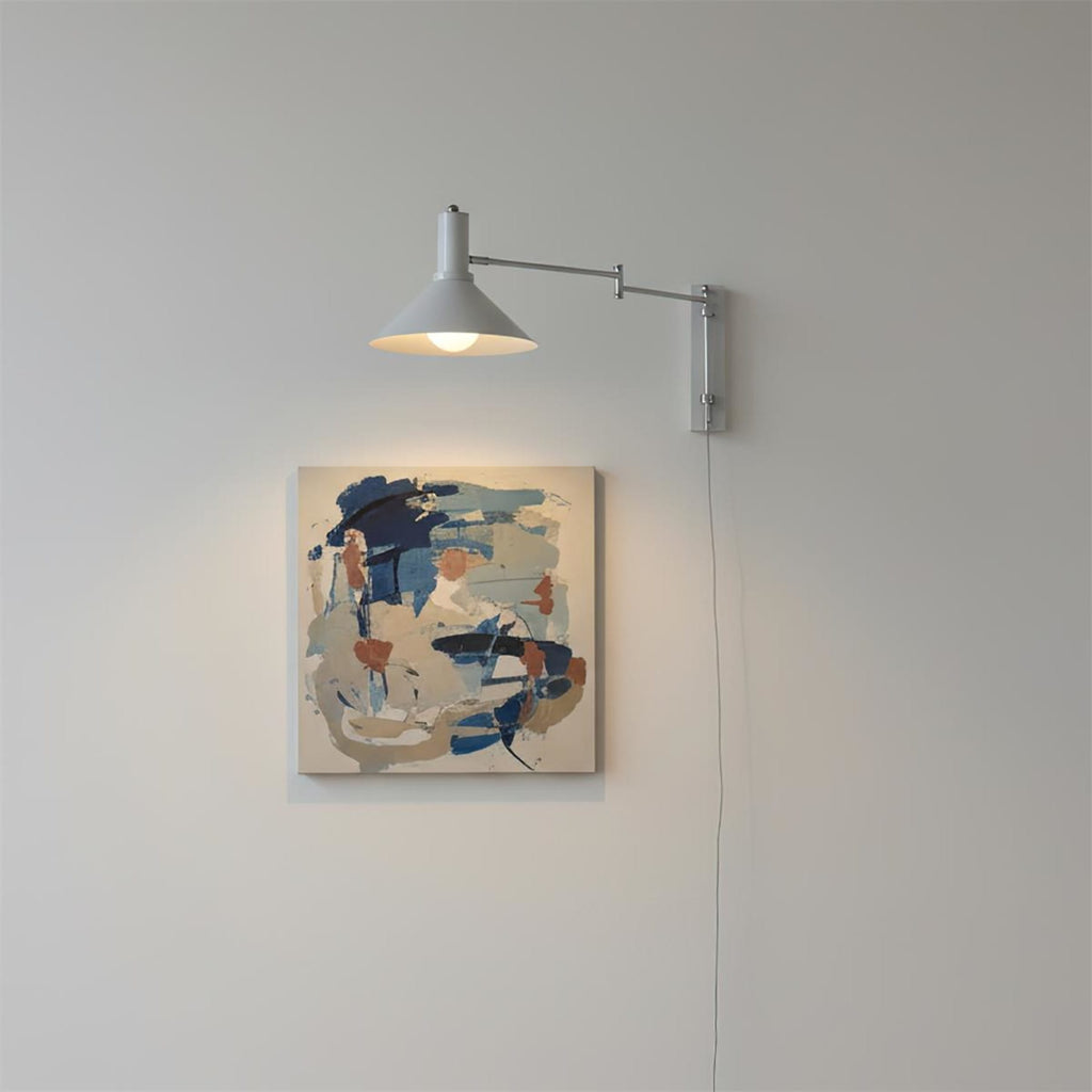 Retro Metal Wall Light With Tri-Colour LED Glow — Halden Lighting