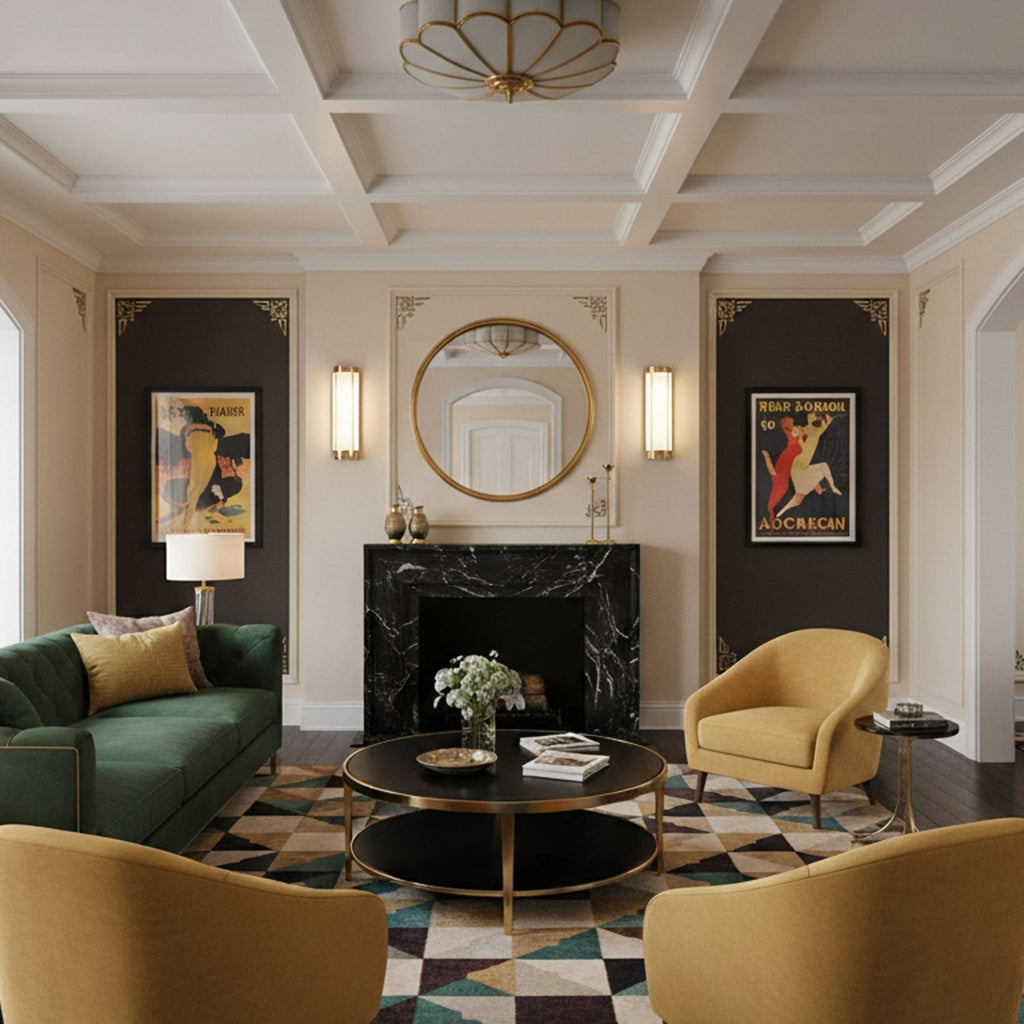 Traditional Brass Flush Mount Ceiling Light With Cool Daylight Glow — Halden Lighting