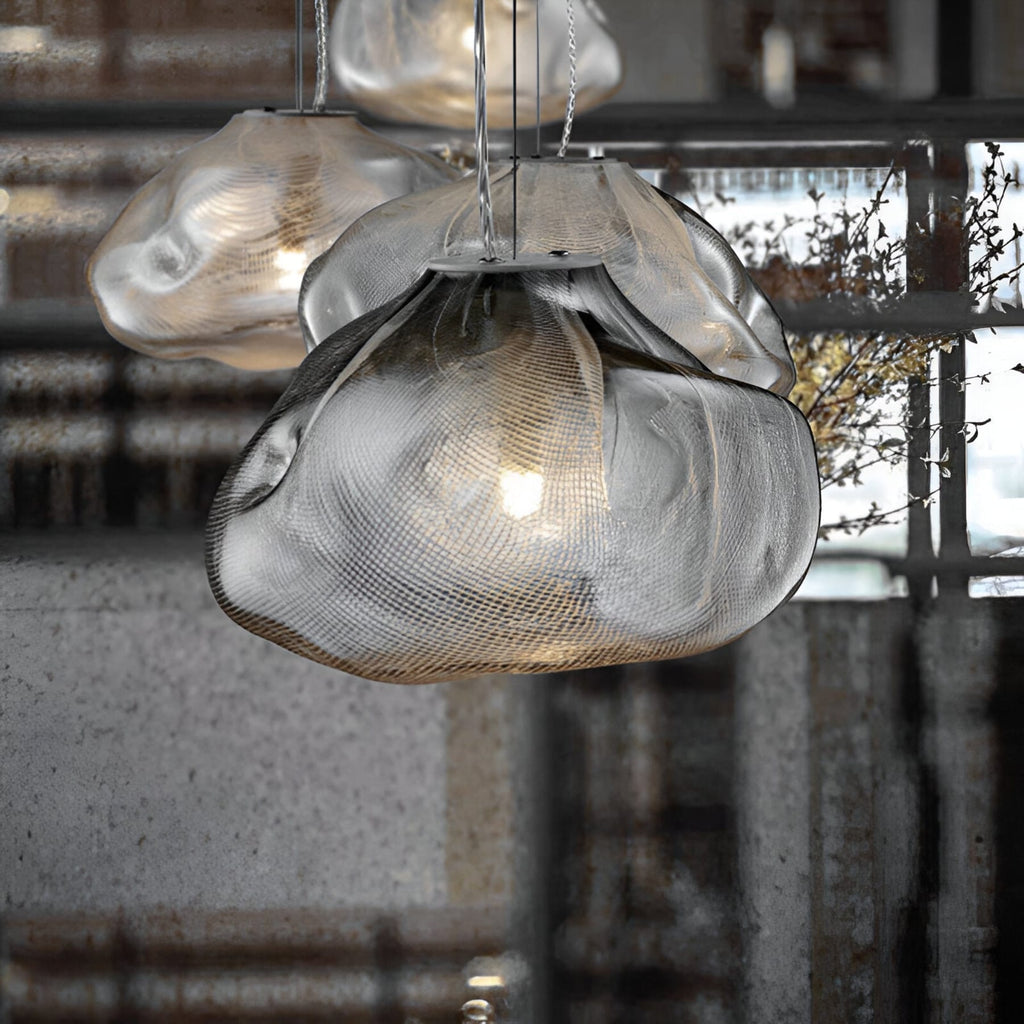 Modern Glass Pendant Light With Warm LED Glow — Halden Lighting