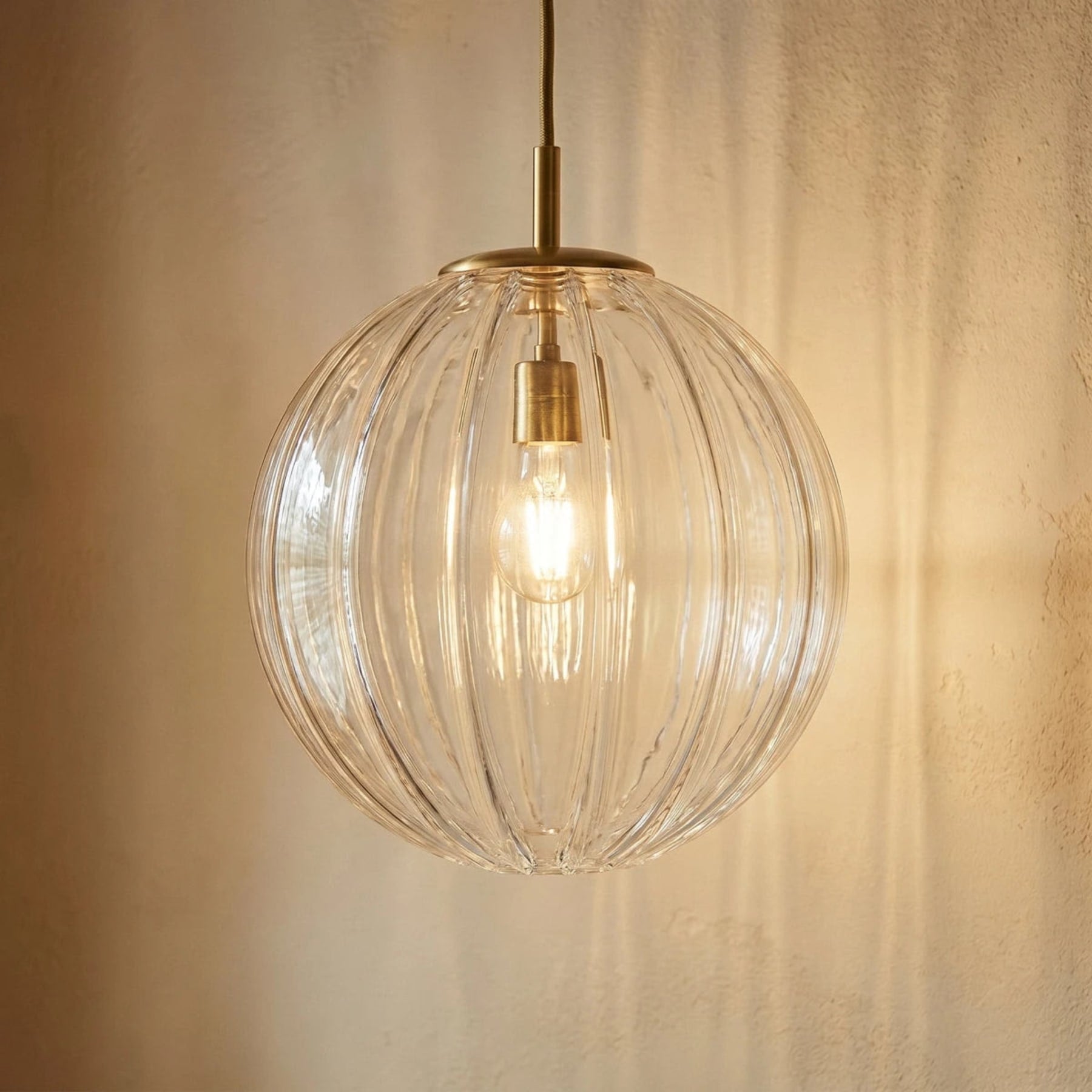 Modern Glass Pendant Light With Warm LED Glow — Halden Lighting