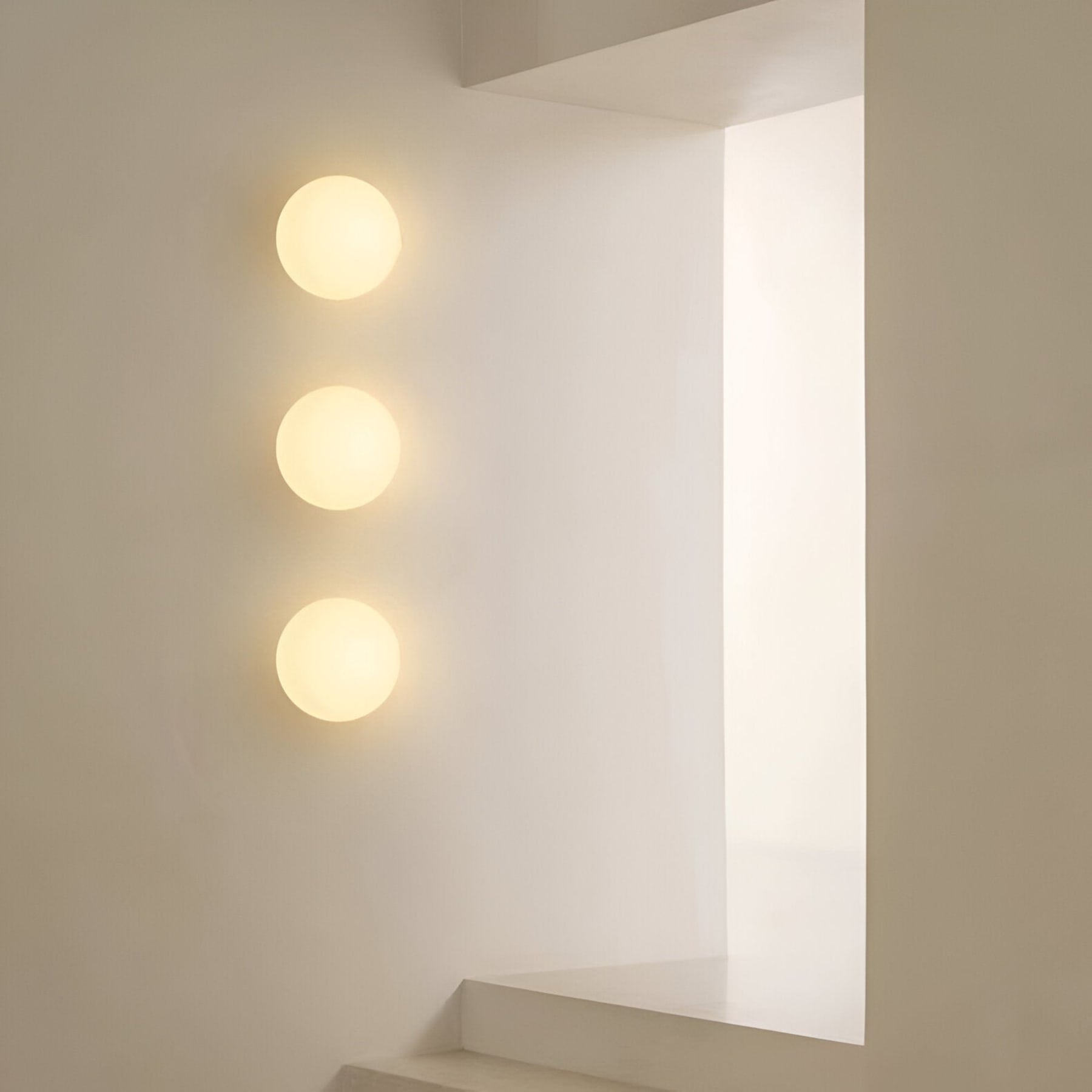 Modern Glass Wall Light With Warm LED Glow — Halden Lighting