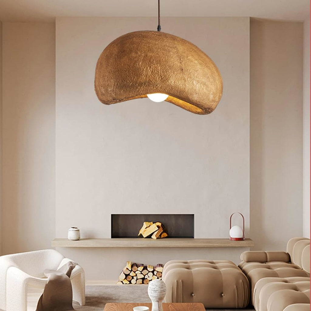 Modern Matte Resin Pendant Light for Living Room — Halden Lighting