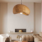 Modern Matte Resin Pendant Light for Living Room — Halden Lighting