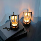 Modern Metal Rechargeable Table Lamp With Tri-Colour Dimming — Halden Lighting